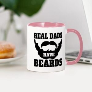 CafePress Real Dads Have Beards Mugs Ceramic Coffee Mug, Tea Cup 11 oz