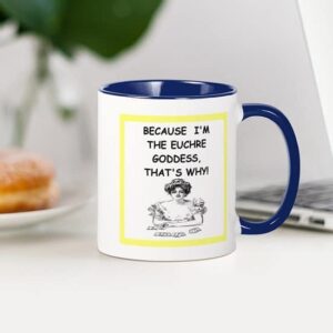 CafePress Euchre Mugs Ceramic Coffee Mug, Tea Cup 11 oz