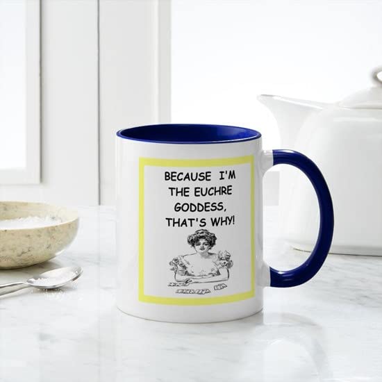 CafePress Euchre Mugs Ceramic Coffee Mug, Tea Cup 11 oz