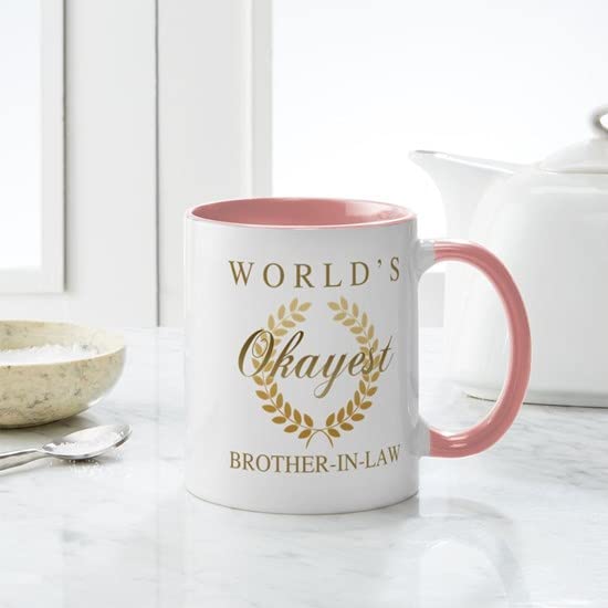 CafePress World's Okayest Brother In Law Mugs Ceramic Coffee Mug, Tea Cup 11 oz