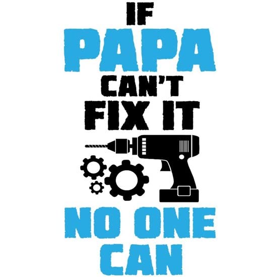 CafePress If Papa Can't Fix It No One Can Mugs Ceramic Coffee Mug, Tea Cup 11 oz