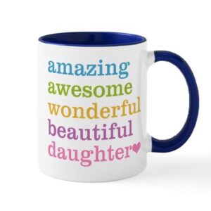cafepress amazing daughter mug ceramic coffee mug, tea cup 11 oz