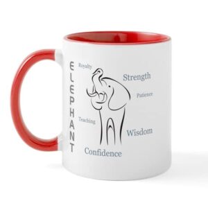 cafepress elephant totem mug ceramic coffee mug, tea cup 11 oz
