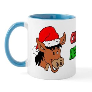 cafepress italian christmas donkey mug ceramic coffee mug, tea cup 11 oz