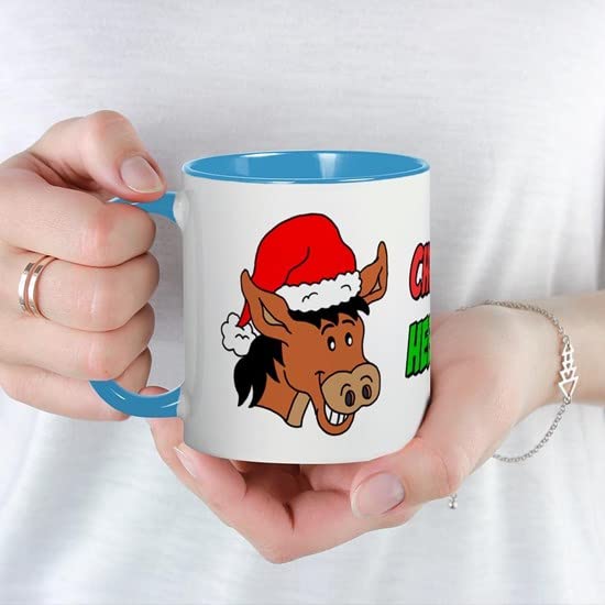 CafePress Italian Christmas Donkey Mug Ceramic Coffee Mug, Tea Cup 11 oz