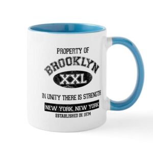 cafepress property of brooklyn mug ceramic coffee mug, tea cup 11 oz