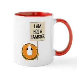 cafepress i am not a hamster mug ceramic coffee mug, tea cup 11 oz