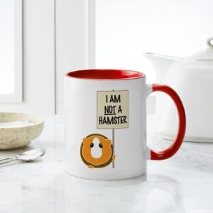 CafePress I Am Not A Hamster Mug Ceramic Coffee Mug, Tea Cup 11 oz