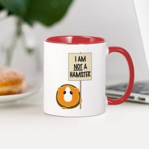 CafePress I Am Not A Hamster Mug Ceramic Coffee Mug, Tea Cup 11 oz