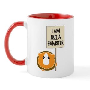 CafePress I Am Not A Hamster Mug Ceramic Coffee Mug, Tea Cup 11 oz