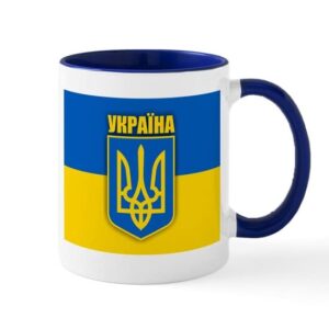cafepress ukraine pride mug ceramic coffee mug, tea cup 11 oz