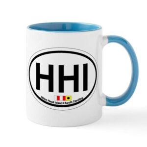 cafepress hilton head island sc oval design mug ceramic coffee mug, tea cup 11 oz