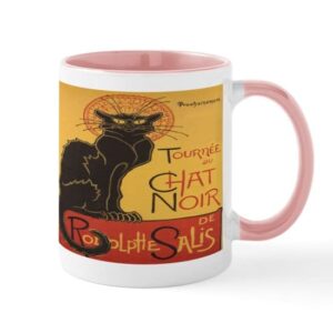 cafepress le chat noir mug ceramic coffee mug, tea cup 11 oz