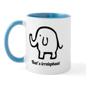 CafePress That's Irrelephant Mug Ceramic Coffee Mug, Tea Cup 11 oz