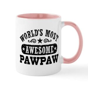 cafepress world’s most awesome pawpaw mug ceramic coffee mug, tea cup 11 oz