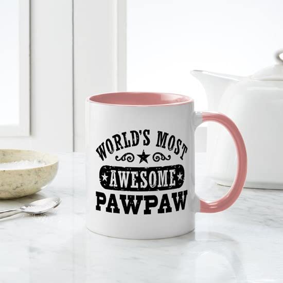 CafePress World's Most Awesome Pawpaw Mug Ceramic Coffee Mug, Tea Cup 11 oz