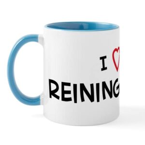 cafepress i love reining horse mug ceramic coffee mug, tea cup 11 oz