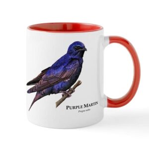 cafepress purple martin mug ceramic coffee mug, tea cup 11 oz