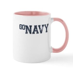 cafepress go navy mugs ceramic coffee mug, tea cup 11 oz