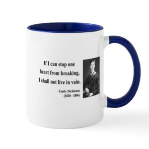 cafepress emily dickinson 9 mug ceramic coffee mug, tea cup 11 oz