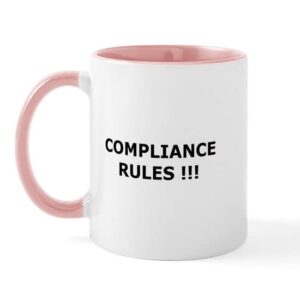 cafepress compliance rules mug ceramic coffee mug, tea cup 11 oz