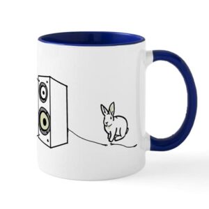 cafepress speaker bunny mug ceramic coffee mug, tea cup 11 oz