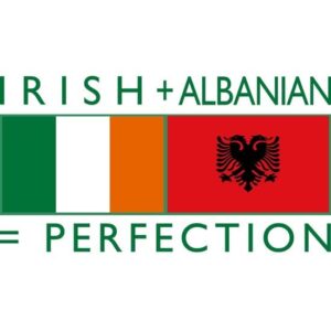 CafePress Irish Albanian Heritage Flag Mug Ceramic Coffee Mug, Tea Cup 11 oz