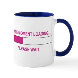 CafePress BLONDE MOMENT LOADING. Mug Ceramic Coffee Mug, Tea Cup 11 oz