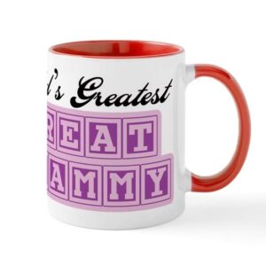 cafepress world’s greatest great grammy mug ceramic coffee mug, tea cup 11 oz