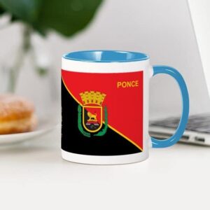 CafePress Ponce Flag Mug Ceramic Coffee Mug, Tea Cup 11 oz