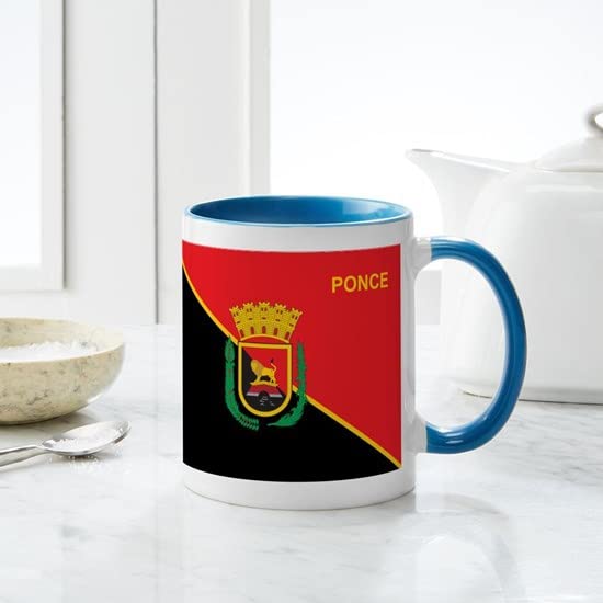 CafePress Ponce Flag Mug Ceramic Coffee Mug, Tea Cup 11 oz