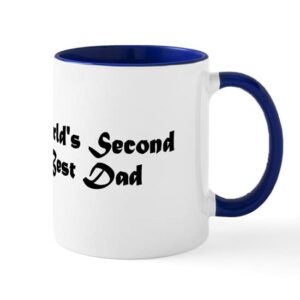 cafepress world’s second best dad mug ceramic coffee mug, tea cup 11 oz