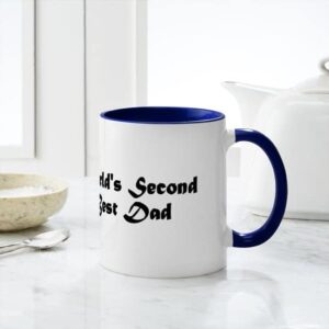 CafePress World's Second Best Dad Mug Ceramic Coffee Mug, Tea Cup 11 oz