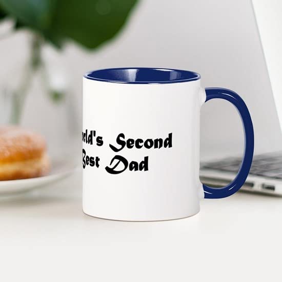 CafePress World's Second Best Dad Mug Ceramic Coffee Mug, Tea Cup 11 oz