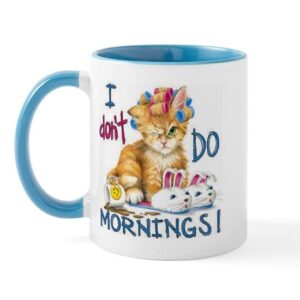 cafepress i dont do mornings mug ceramic coffee mug, tea cup 11 oz