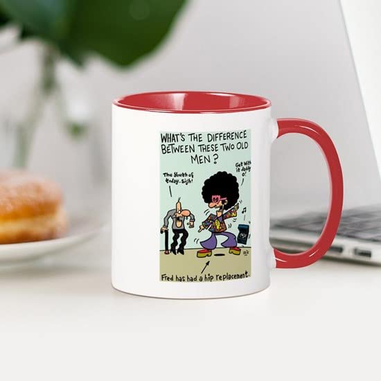 CafePress Hip Replacement Mug Ceramic Coffee Mug, Tea Cup 11 oz