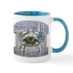 cafepress chesapeake bay blues mug ceramic coffee mug, tea cup 11 oz