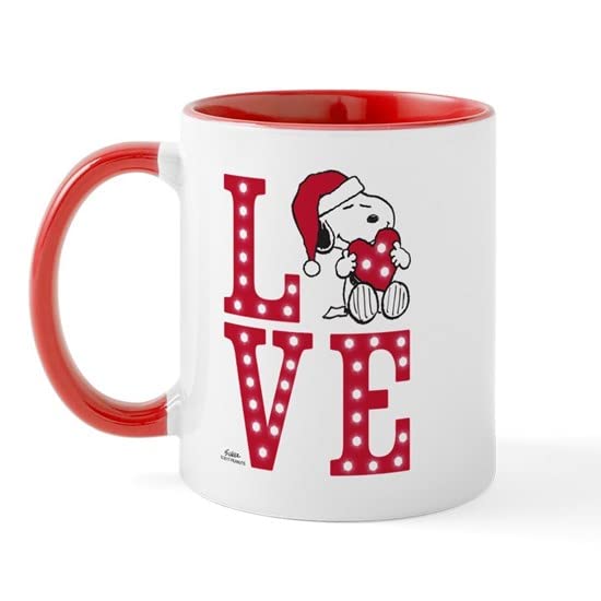 CafePress Snoopy Love Ceramic Coffee Mug, Tea Cup 11 oz