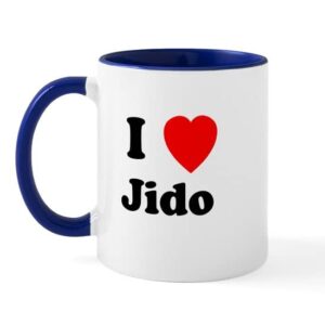 cafepress i heart jido mug ceramic coffee mug, tea cup 11 oz