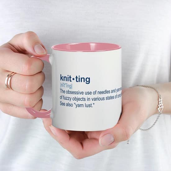 CafePress Knit Ting Mugs Ceramic Coffee Mug, Tea Cup 11 oz