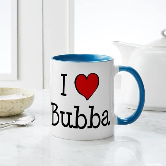 CafePress I Love Bubba Mug Ceramic Coffee Mug, Tea Cup 11 oz