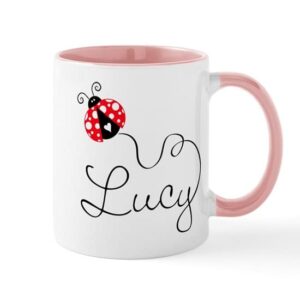 cafepress ladybug lucy mug ceramic coffee mug, tea cup 11 oz