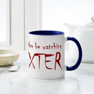 CafePress I'd Rather Be Watching Dexter Mug Ceramic Coffee Mug, Tea Cup 11 oz