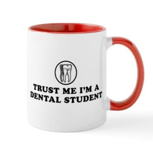 cafepress trust me i’m a dental student mug ceramic coffee mug, tea cup 11 oz