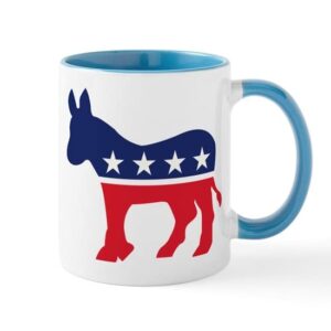 cafepress democrat donkey mug ceramic coffee mug, tea cup 11 oz