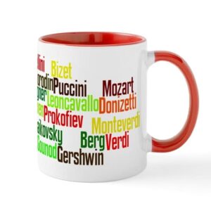 cafepress opera composers mug ceramic coffee mug, tea cup 11 oz