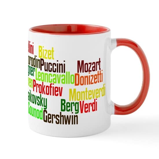 CafePress Opera Composers Mug Ceramic Coffee Mug, Tea Cup 11 oz