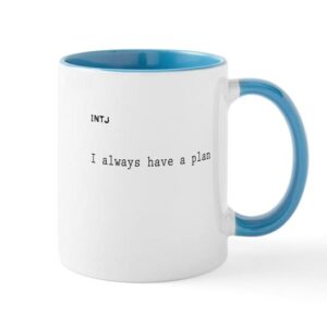 cafepress intjplan mugs ceramic coffee mug, tea cup 11 oz