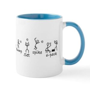 cafepress v ball skills mugs ceramic coffee mug, tea cup 11 oz