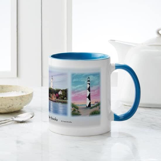 CafePress Lighthouses Of The Outer Banks Mug Ceramic Coffee Mug, Tea Cup 11 oz